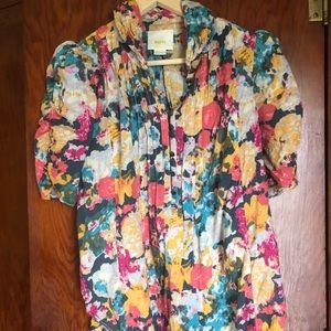 Maeve Anthropologie floral top